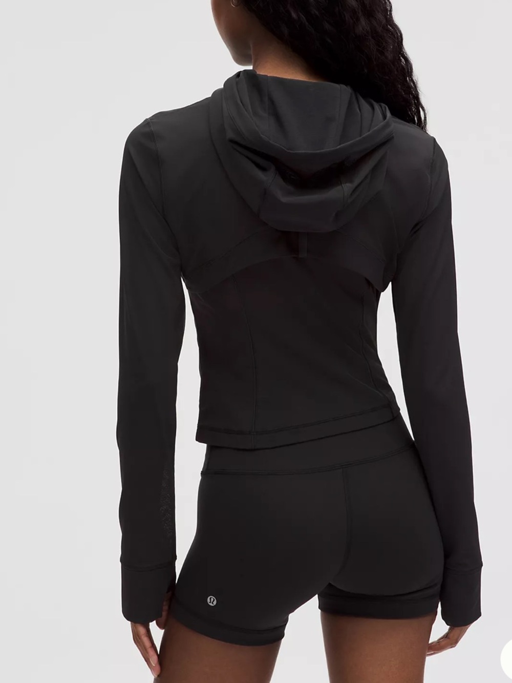 ๐ Lululemon Black Define Jacket Size 10 Hooded with Mesh Accents Nulu - Picture 8 of 11